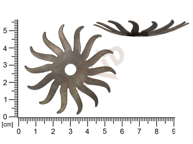 fancy shape plant motives leaves without loops / attaching hole