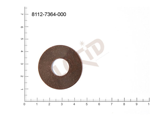 Plochý výsek kulatý bez oček (svěšovacích dírek) 35.0mm