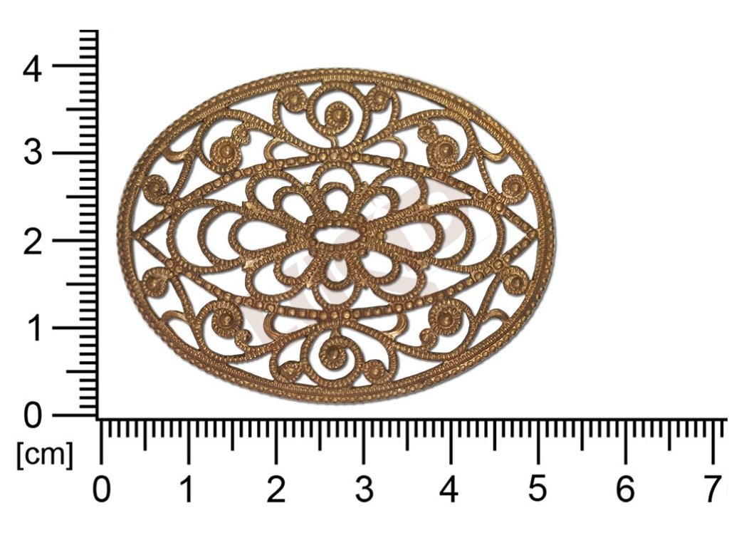 Filigree, fancy shape, oval, cut-out