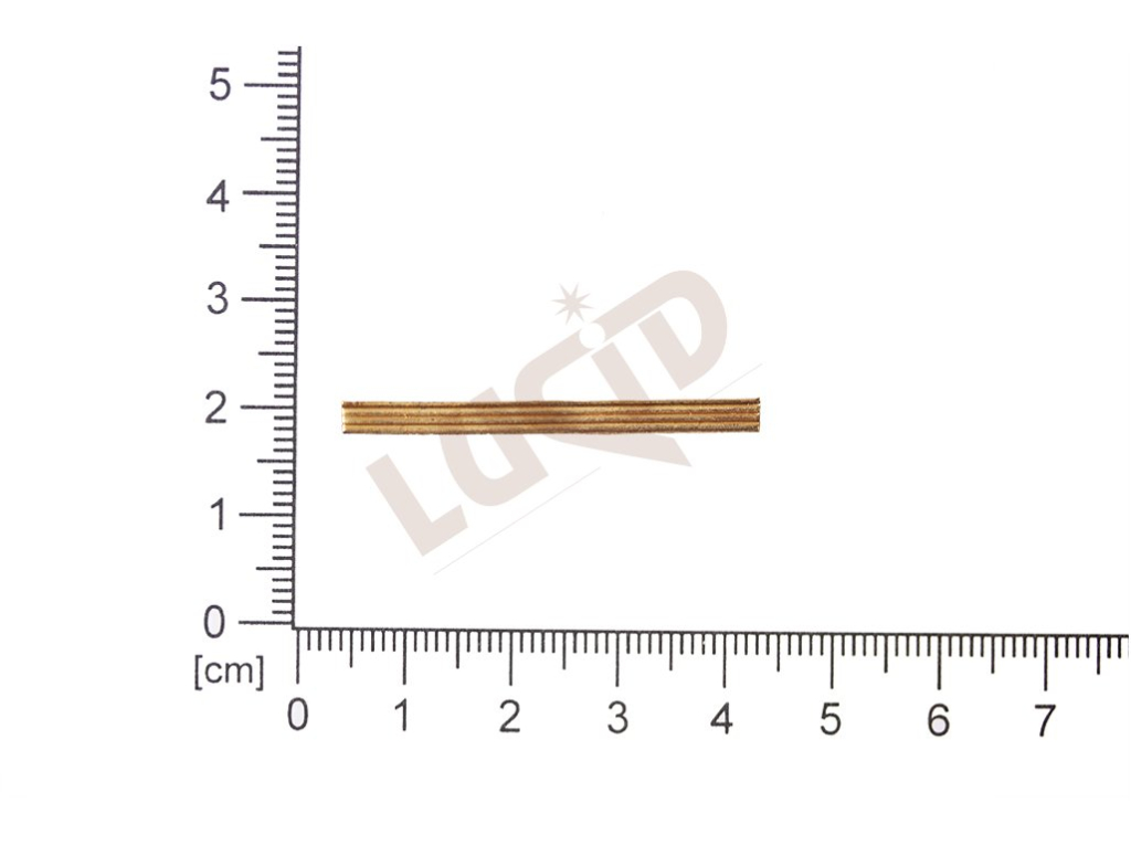 Decorative brass metal banding, 4 mm, full