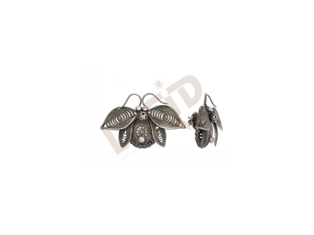 Brooch butterfly I - antique silver