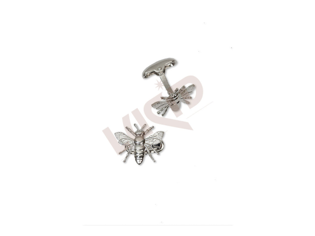 Cufflinks Honey bee, set - rhodium