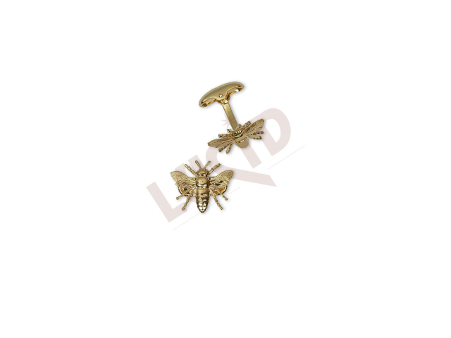 Cufflinks Honey bee, set - gold