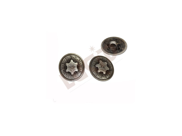Button Sheriff - antique silver