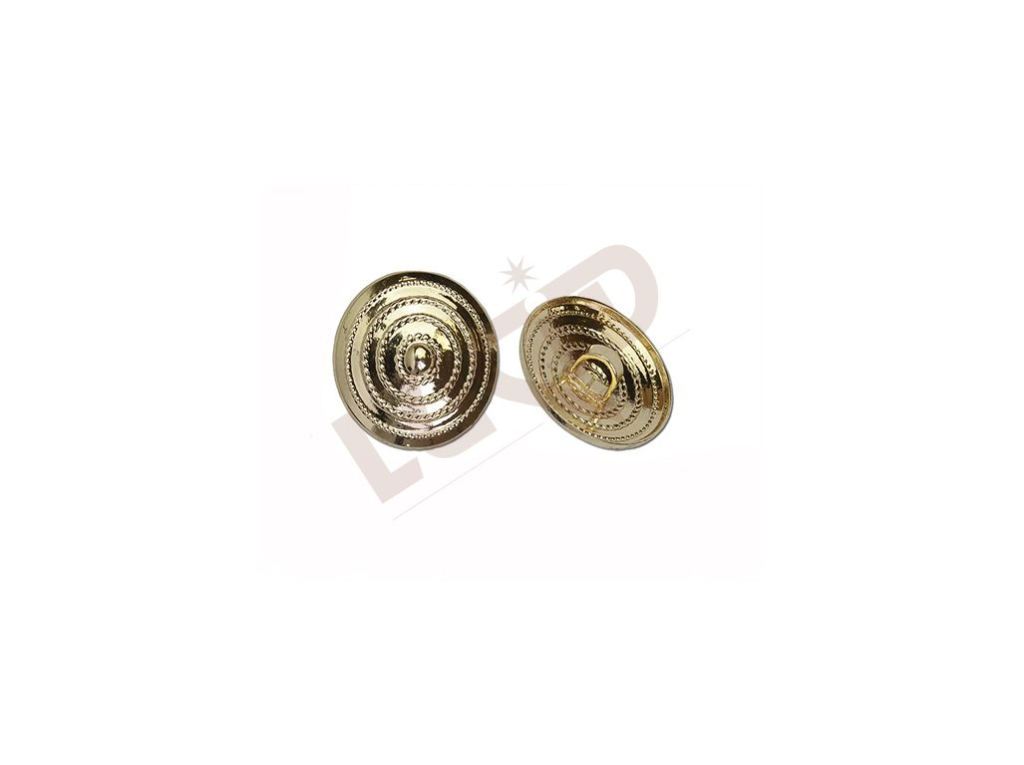 Button Shield - polished brass