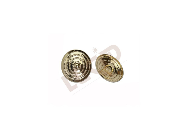 Button Shield - polished brass