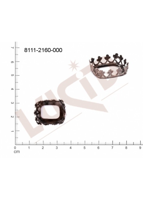 Kotlík oktagon 21.0 x 17.0mm francouzský a ozdobný, bez dna