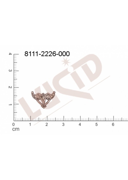 Tvarový výlisek , bez oček (svěšovacích dírek) 14.0 x 10.0mm