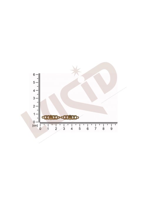 Tvarový výlisek s 2-ma očky (svěšovacími dírkami) 44.0 x 6.0mm
