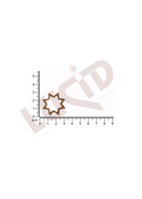 Tvarový výlisek hvězda bez oček (svěšovacích dírek) 27.0mm
