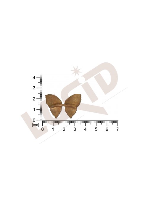 Tvarový výlisek zvířata motýli bez oček (svěšovacích dírek) 33.0x24.0mm