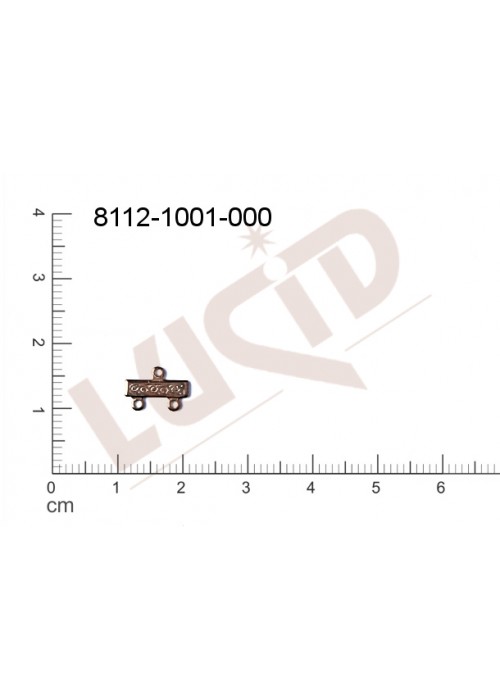 ramínko s 2-ma očky 10.0x7.0mm