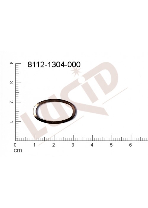 Tvarový výlisek oválné bez oček (svěšovacích dírek) 22.0x14.0mm Tvarový výlisek oválné bez oček (svěšovacích dírek) 22.0x14.0mm
