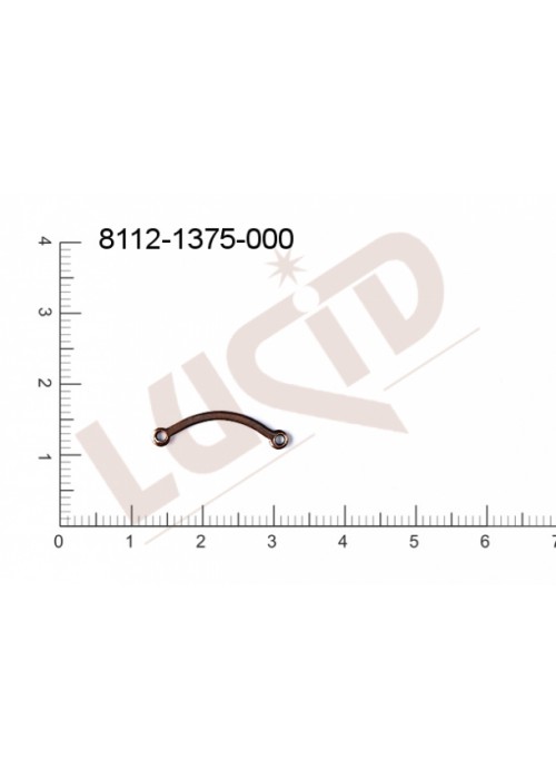 Svěšovací díl/tyčinka s 2-ma očky 20.0x6.0mm Svěšovací díl/tyčinka s 2-ma očky 20.0x6.0mm