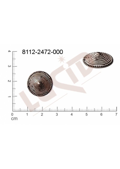 Tvarový výlisek kulatý bez oček (svěšovacích dírek) 17.0mm Tvarový výlisek kulatý bez oček (svěšovacích dírek) 17.0mm