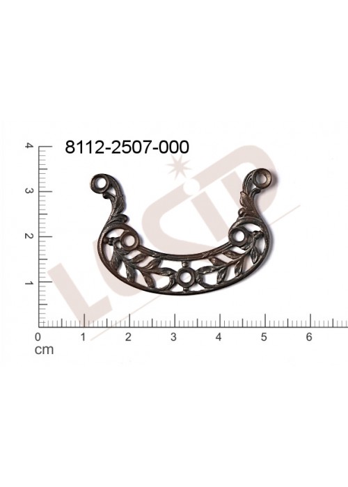 Tvarový výlisek s 2-ma očky (svěšovacími dírkami) 38.0x25.0mm Tvarový výlisek s 2-ma očky (svěšovacími dírkami) 38.0x25.0mm