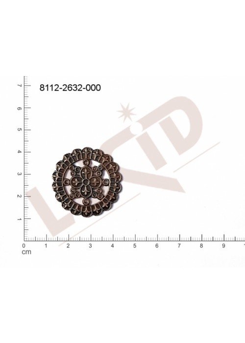 Tvarový výlisek kulatý bez oček (svěšovacích dírek) 31.0x31.0mm Tvarový výlisek kulatý bez oček (svěšovacích dírek) 31.0x31.0mm