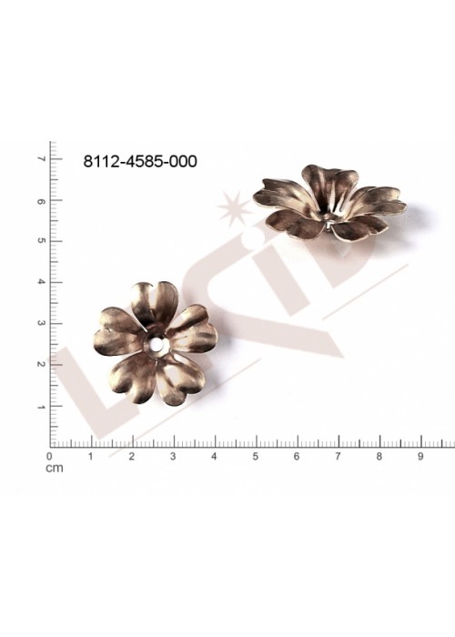 Tvarový výlisek rostlinné motivy kytky, květinové motivy bez oček (svěšovacích dírek) 30.0mm