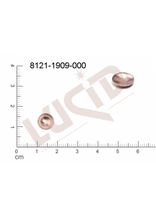 Tvarový výlisek misky bez oček (svěšovacích dírek) 8.0x8.0mm