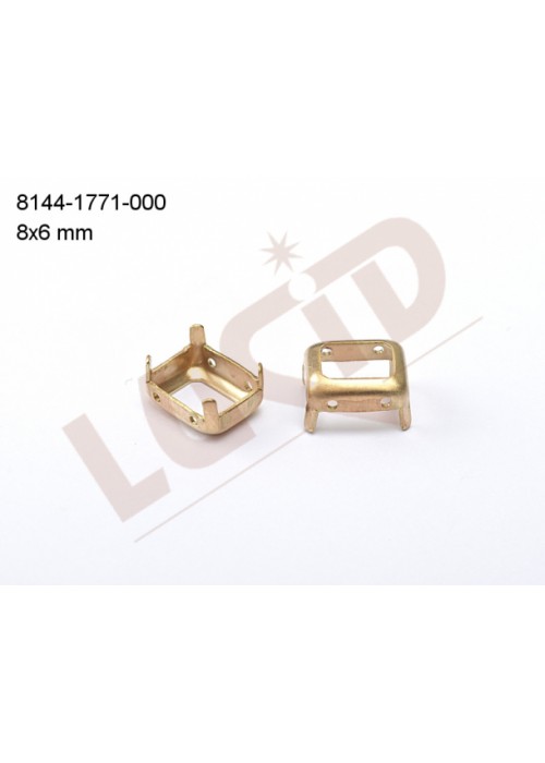 Kotlík oktagon 8.0x6.0mm našívací bez dna Kotlík oktagon 8.0x6.0mm našívací bez dna